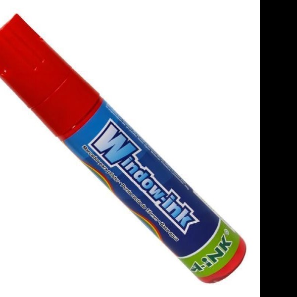 MARCADOR PVIDRIO EX. GRUESO WINDOW-INK ROJO12360